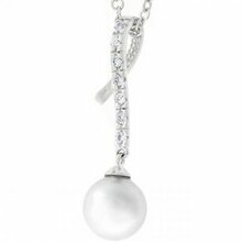 Ribboned Pearl Pendant (pack Of 1 Ea)