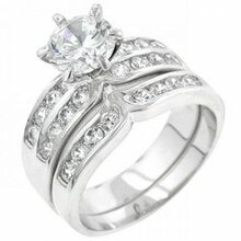 Formal Silvertone Engagement Set (size: 06) (pack Of 1 Ea)
