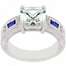 Prima Donna Sapphire Blue Cubic Zirconia Ring (size: 05) (pack Of 1 Ea)