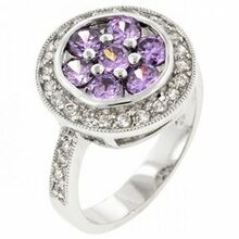 Lavender Lily Ring (size: 05) (pack Of 1 Ea)