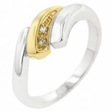 Two-tone Swirl Ring (size: 05) (pack Of 1 Ea)