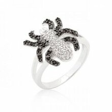 Cubic Zirconia Spider Fashion Ring (size: 05) (pack of 1 ea)