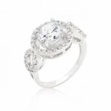 Round Cut Trio Cubic Zirconia Ring (size: 05) (pack Of 1 Ea)