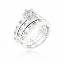 Bezel Set Engagement Ring Set (size: 05) (pack Of 1 Ea)