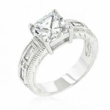 Clear Cubic Zirconia 5-stone Ring (size: 05) (pack Of 1 Ea)