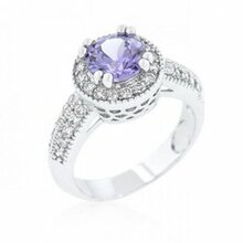 Lavender Halo Engagement Ring (size: 05) (pack Of 1 Each)