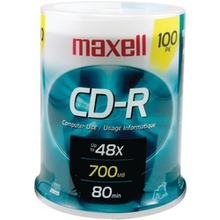 Maxell 700mb 80-minute Cd-rs (100-ct Spindle) (pack Of 1 Ea)