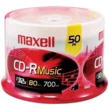 Maxell 80-minute Music Cd-rs (50-ct Spindle) (pack Of 1 Ea)