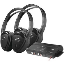 Power Acoustik 2 Sets Of 2-channel Rf 900mhz Wireless Headphones With Transmitter (pack Of 1 Ea)