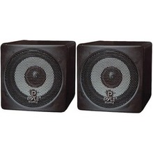 Pyle Home 3" 100-watt Mini-cube Bookshelf Speakers (black) (pack Of 1 Ea)