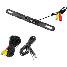 Pyle License Plate Camera With Distance-scale Line (zinc Black Chrome) (pack Of 1 Ea)