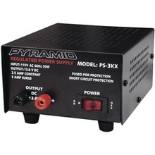 Pyramid 2.5-amp 13.8-volt Power Supply (pack Of 1 Ea)
