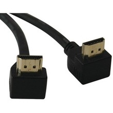 Tripp Lite Ultra Hd Right-angle High-speed Hdmi Gold Cable, 6ft (pack Of 1 Ea)