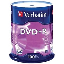 Verbatim 4.7gb Dvd+rs (100-ct Spindle) (pack Of 1 Ea)