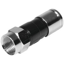 Steren F-compression Rg6 Quad Connectors, 50 Pk (pack Of 1 Ea)