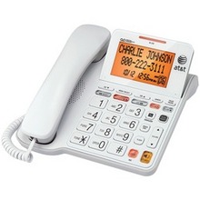 At&t Corded Phone With Answering System & Large Tilt Display (pack Of 1 Ea)