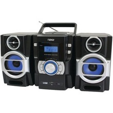 Naxa Portable Cd And Mp3 Player With Pll Fm Radio, Detachable Speakers &amp; Remote (pack O