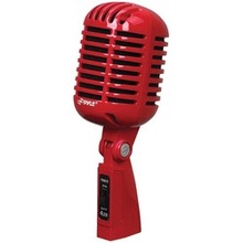 Pyle Pro Classic Retro-style Dynamic Vocal Microphone (red) (pack Of 1 Ea)