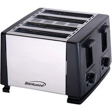 Brentwood 4-slice Toaster (black) (pack Of 1 Ea)