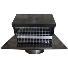 Builders Best Black Metal Roof Vent Cap (4" Collar) (pack Of 1 Ea)