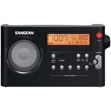 Sangean Am And Fm Digital Rechargeable Compact Portable Clock Radio (pack Of 1 Ea)