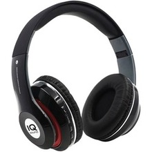 Iq Sound Bluetooth Over-ear Headphones With Microphone (black) (pack Of 1 Ea)