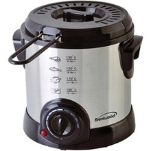 Brentwood Appliances 1-liter Stainless Steel Electric Deep Fryer (pack Of 1 Ea)