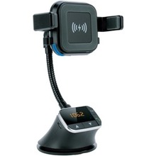 Supersonic Bluetooth Qi Charging Mount And Fm Transmitter (pack Of 1 Ea)