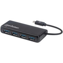 Manhattan 4-port Usb 3.2 Gen 1 Hub (usb-c To Usb-a) (pack Of 1 Ea)