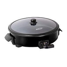 Brentwood Appliances 12-inch Round Nonstick Electric Skillet With Vented Glass Lid (pack Of 1 Ea)