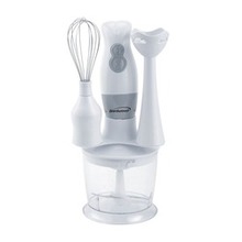 Brentwood Appliances 2-speed Hand Blender And Food Processor With Balloon Whisk (white) (pack Of 1