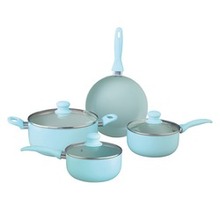 Brentwood Appliances 7-piece Aluminum Non-stick Cookware Set (blue) (pack Of 1 Ea)