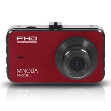 Minolta Mncd36 1080p Full Hd Dash Camera With 3-inch Lcd Screen (red) (pack Of 1 Ea)