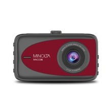 Minolta Mncd38 1080p Full Hd Dash Camera With 3.2-inch Lcd Screen (red) (pack Of 1 Ea)