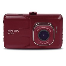Minolta Mncd37 1080p Full Hd Dash Camera With 3-inch Qvga Lcd Screen (red) (pack Of 1 Ea)