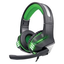 Supersonic Pro-wired Gaming Headset With Lights (green) (pack Of 1 Ea)