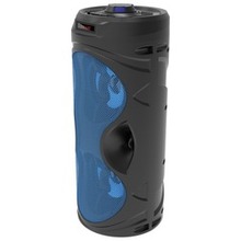 Sylvania Rechargeable Dual 4-inch 10-watt Bluetooth Light-up Portable Party System With Fm Radio (p