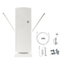 Antop Antenna Inc. At-405bv Smartpass-amplified Mini Tower Indoor And Outdoor Hdtv Antenna (white)