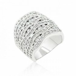 Cubic Zirconia Pave Abstract Ring Size 06 J9538 74412 1622452687 1280 1280